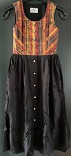 Kinder Trachten Kleid Dirndl Schwarz/mehrfarbig Gr. 140 von Herzklopfen