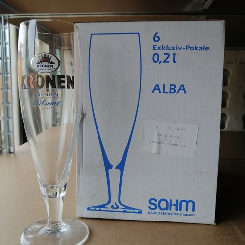 Dortmunder kronen bierglas - dortmunder,