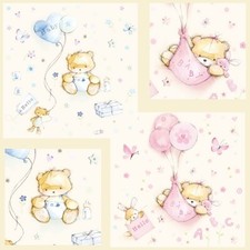 20 Servietten "Baby Boy/Girl" Geburt Taufe Party Junge/Mädchen Teddy blau/rosa