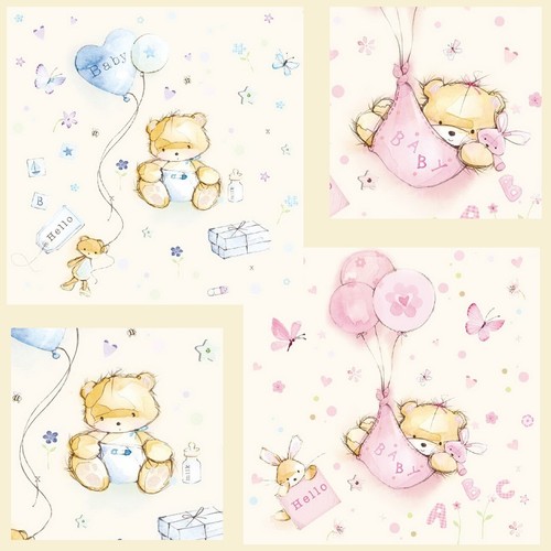 Servietten baby boy girl - 20, "baby
