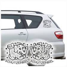 Autoaufkleber Schutzengel Auto Aufkleber Elefant Sterne Stars Sticker 2er A1172 