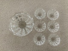 Kristall Glas Schüssel mit 6