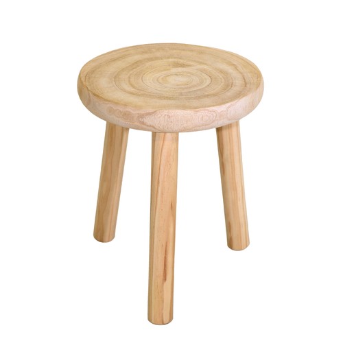 Holz blumen hocker rund - blumen, natur