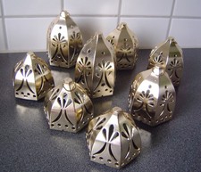 8x IKEA Strala Laterne Winterlaterne Weihnachtlaterne LED Leuchtdeko m. Anhänger