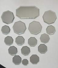 Spiegel Glas Deko Untersetzer Konvolut Achteckig