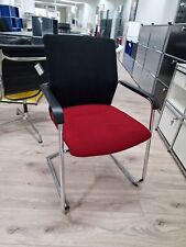 Wilkhahn - ON 178/7 - Besucherstuhl / Konferenzstuhl Stoff Rot / Schwarz - A412
