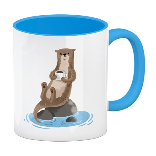 Otter kaffeebecher hellblau - otter, in