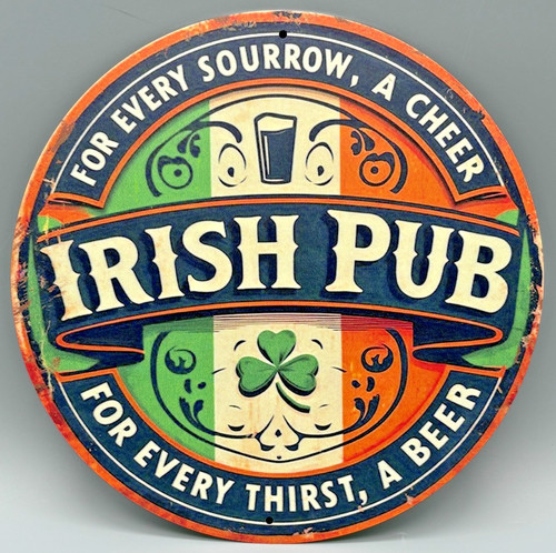 *Metall/Blech-Schild-"Irish