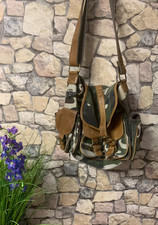 Fossil Tasche Umhängetasche-Camouflage-Tarn Grün-Khaki Design Military Crossbody