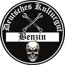 Benzin Deutsches Kulturgut Aufkleber Sticker Innenscheibe 2 Stück!