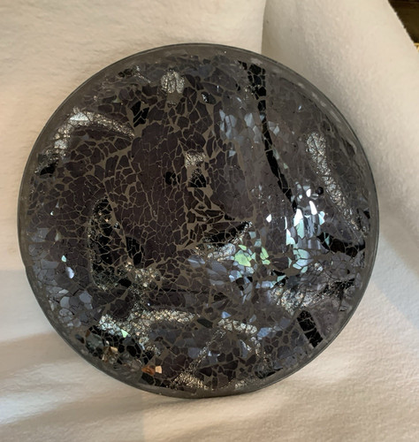 Runde glas dekoschale - runde, glas-dekoschale
