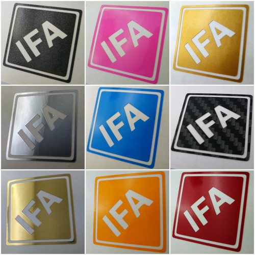 Stück ifa aufkleber karo - 2,