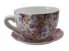 Pflanztasse Pflanztopf Deko Blumentopf Übertopf Pflanzschale Schale Tasse Topf