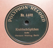 HERMANN WEHLING Krabbelköpfchen / Rollschuhmädel-Lied POLYPHON (737)