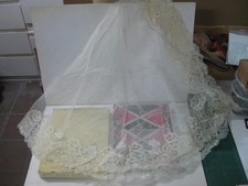 F157 antiguo velo mantilla - antiguo, velo,mantilla
