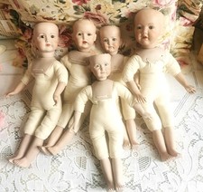 5 Stück vintage Porzellankopf