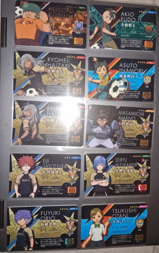 Inazuma eleven license cards - inazuma,