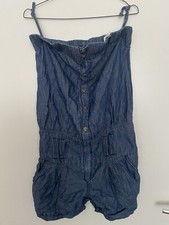 Miss Sixty Y2k Romper Play Jumpsuit Bandeau Jeans Romper W29