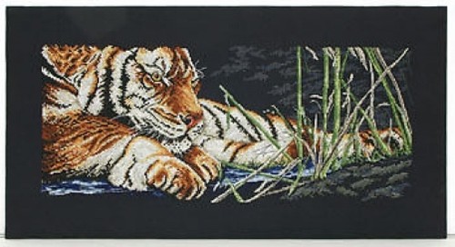 Zar tiger gezählt - tiger, kreuzstich