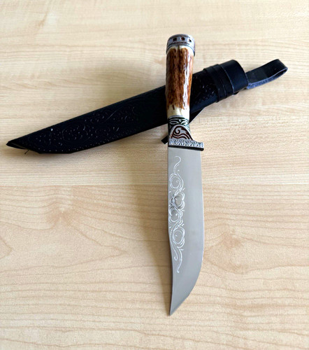 Handgefertigtes messer mit - handgefertigtes,