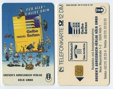 118677 - Gelbe Seiten / Greven's Adressbuch-Verlag Köln - alte Telefonkarte