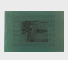 Sigmar Polke handsigniert  1973 Offset auf grünem Velourspapier   36,9 × 44,1 cm