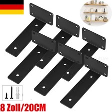 6x 8” Regalwinkel Regalhalter L-förmige Wandregalhalterung Konsole Regalträger