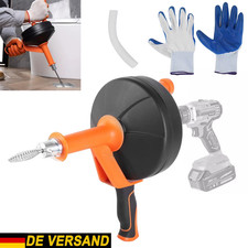 Ausziehbar Rohrreinigungswerkzeug Abflussspirale Rohrreinigungsspirale 7,6m DE