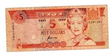 FIDSCHI FIDJI 5 Dollar Schein