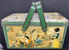 alte Blechdose Henkel Schneewittchen 7 Zwerge Snow White DISNEY Belgien um 1938