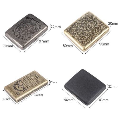 Zigarettenetui metall bronce - metall,