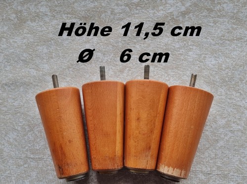 Konisch holzbeine - 4x,