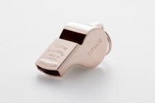 White Star Line Titanic Thunderer Rose Gold Plated Whistle 58