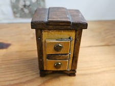 (RB)5025-1525-alte Puppenhaus Möbel, Ofen aus Holz, Spielzeug Deko