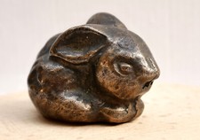 Bronze Figur HASE,  massive