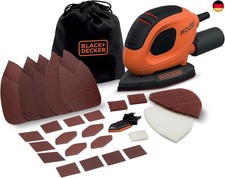 BLACK+DECKER Dreieckschleifer Mouse für staubfreies Schleifen (55 Watt 