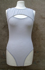 Badeanzug Body sportbody sportanzug stretch nylon schwarz weiß  M 40-42 neu