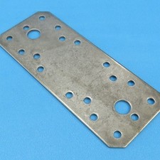 Loch Blech 135 x 55 V4A 13 x 5 cm Edelstahl Flach Verbindungsblech Holzbau Blech