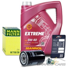MANN ÖLFILTER +5l 5W-40 FÜR AUDI 80 100 A3 A4 A6 SEAT SKODA VW GOLF 4 5 POLO T5