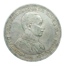 Preußen 5 Mark 1914 A Wilhelm II. Kaiser in Uniform | Jaeger 114