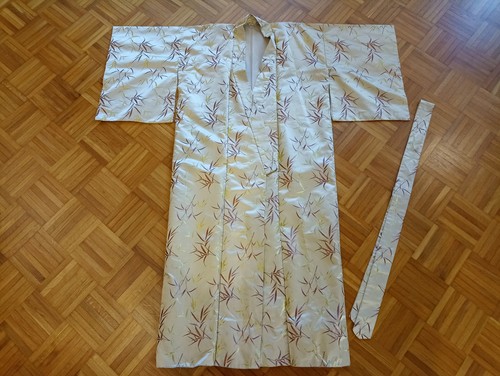 Kimono seidenkimono beige - kimono,