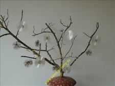 Konv. alter Christbaumschmuck, 12 Anhänger aus Glasseide& Tinsel, 5D237-1d