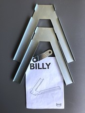 IKEA BILLY Eckbeschlag - 2 Stk, verzinkt , Eckregal, Bücheregal, 401.041.09
