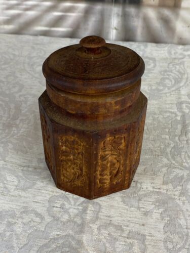 China deckel dose aus - aus, holz