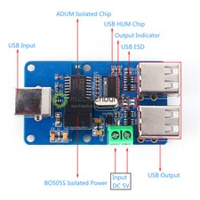 Quad USB Isolator USB HUB