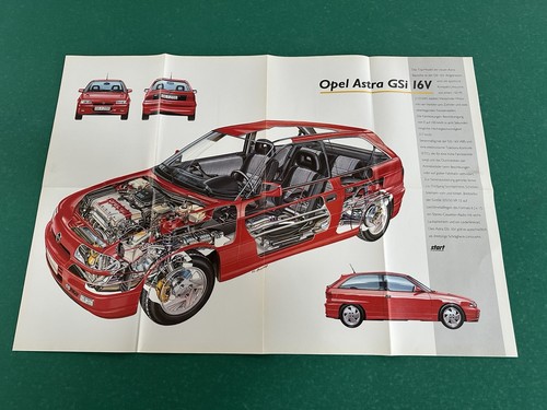 Opel astra gsi - plakat, ca