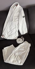 Judo Anzug Kimono Gi Judogi Gebraucht Gr 160 Weiß Baumwolle
