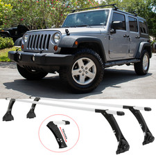 2x Abschließbare Dachträger Gepäckträger Querstangen Für Jeep Wrangler Typ JK