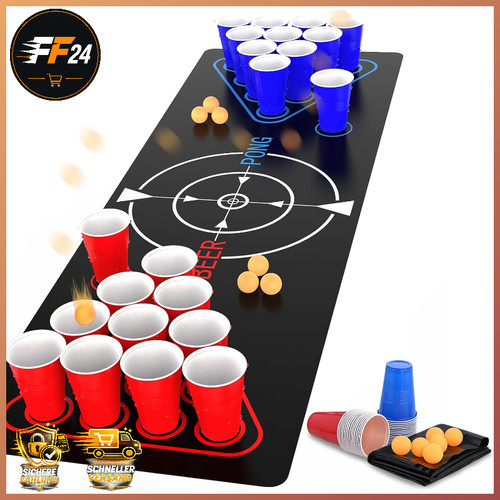 Beer pong tisch set 180x60cm - tisch,