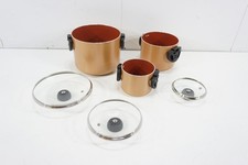 Bo-Camp Slauson Topfset 3-Teilig 3 Töpfe Aluminium Camping Kochgeschirr bronze